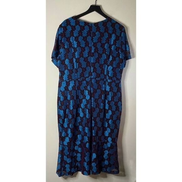 Marina Kaneva Plus Size Floral Lace Dress Size 18 - Picture 2 of 10